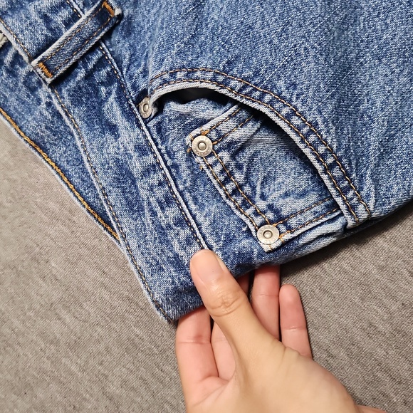 🔴🆓️ FREE* Vintage Y2K Faded Glory High Rise Baggy Tapered Leg Crop "Mom" Jeans - Picture 6 of 12